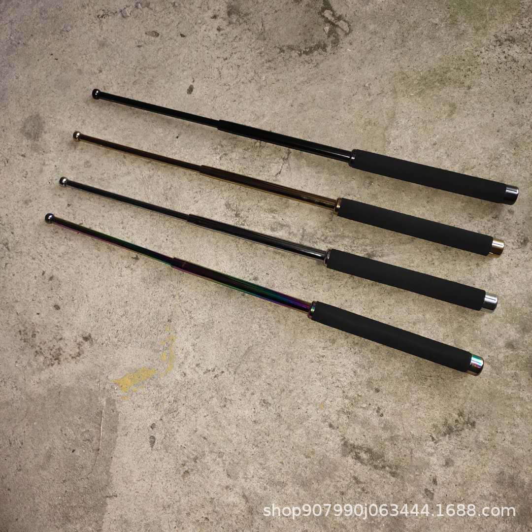 A品碎砖4色甩棍防身武器自卫棍子车载用品三节棒摔棍甩棒甩鞭甩辊