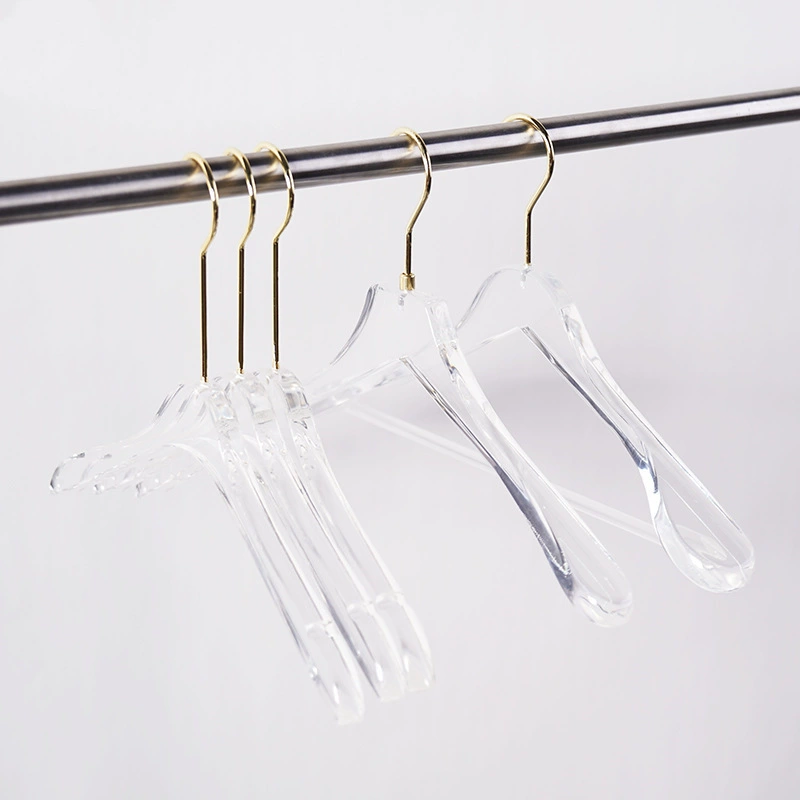Вешалка для магазина одежды Акриловая вешалка Прозрачная Хрустальная бесшовная поддержка одежды Шкаф для брюк Зажим для брюк Стойка для взрослых