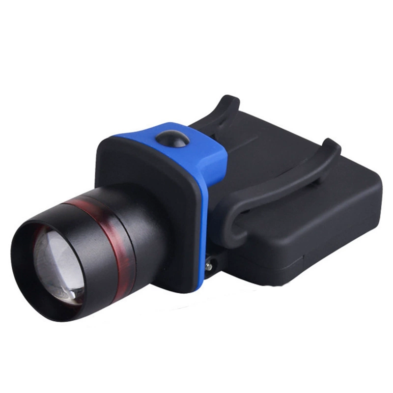 Factory wholesale 3AAA rotation coke 3 gear, light lighting flashlight XPE strong bald headlight ABS hat clip