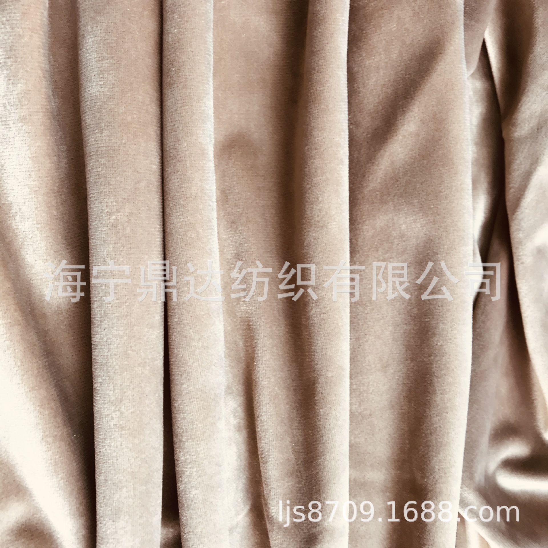 荷兰绒窗帘面料沙发面料120个颜色现货1米起售 Velvet spot suppl