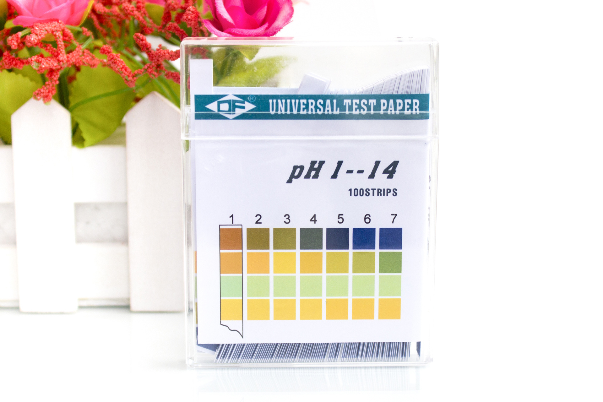 跨境电商外贸出口DF广泛PH试纸1-14四色块酸碱检测PH test paper-阿里巴巴