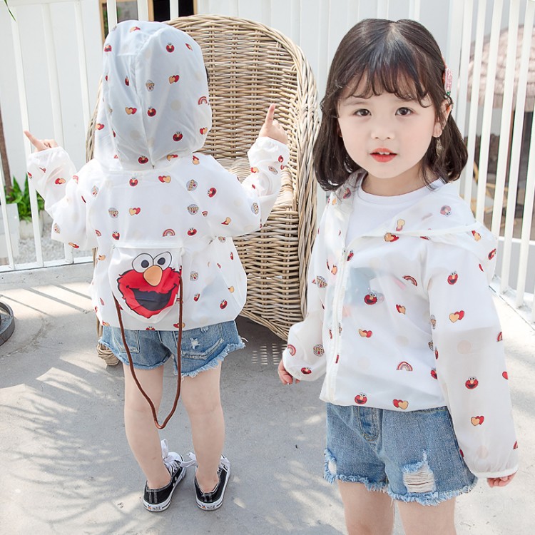 2020夏季宝宝可变包包防晒服卡通防晒衣方便携带男女童防紫外线服|ms