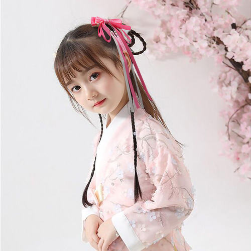 chinese hanfu hair accessory for girls Children hairpin, girl tassel step rocking headdress