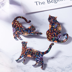 Alibaba.com Fashion Animal Pin Universal Heat Transfer Series Cute Cat Pin Animal Pin for Women