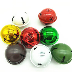 50mm Five-Star Snowflake Bell Christmas Decor DIY Accessory Pet Hang Bell Decoration
