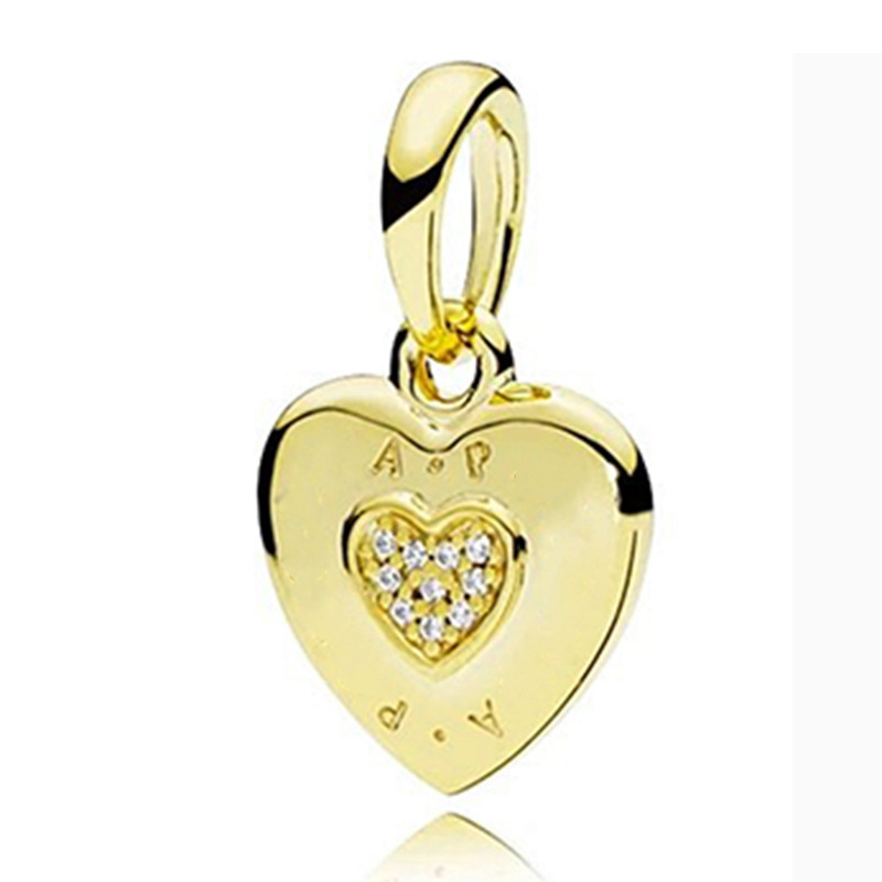 Romantic Heart Shape Alloy Plating Inlay Artificial Diamond Jewelry Accessories display picture 2