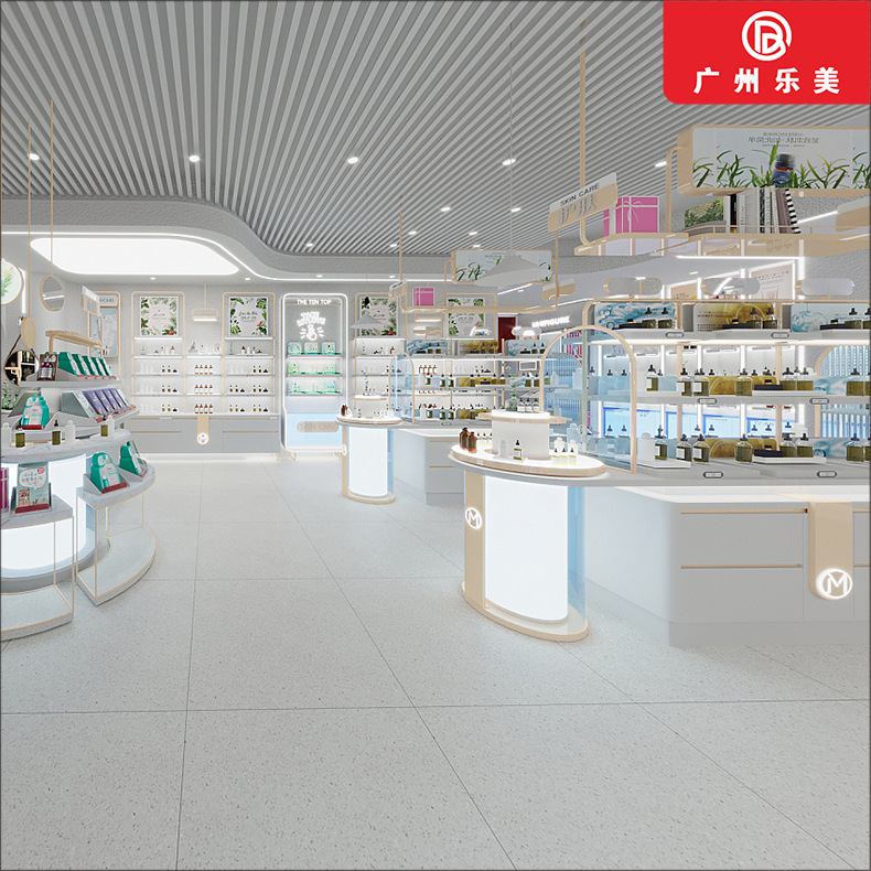 化妆品展示柜陈列架美容院护肤品展柜洗护用品货柜彩妆柜厂家直供