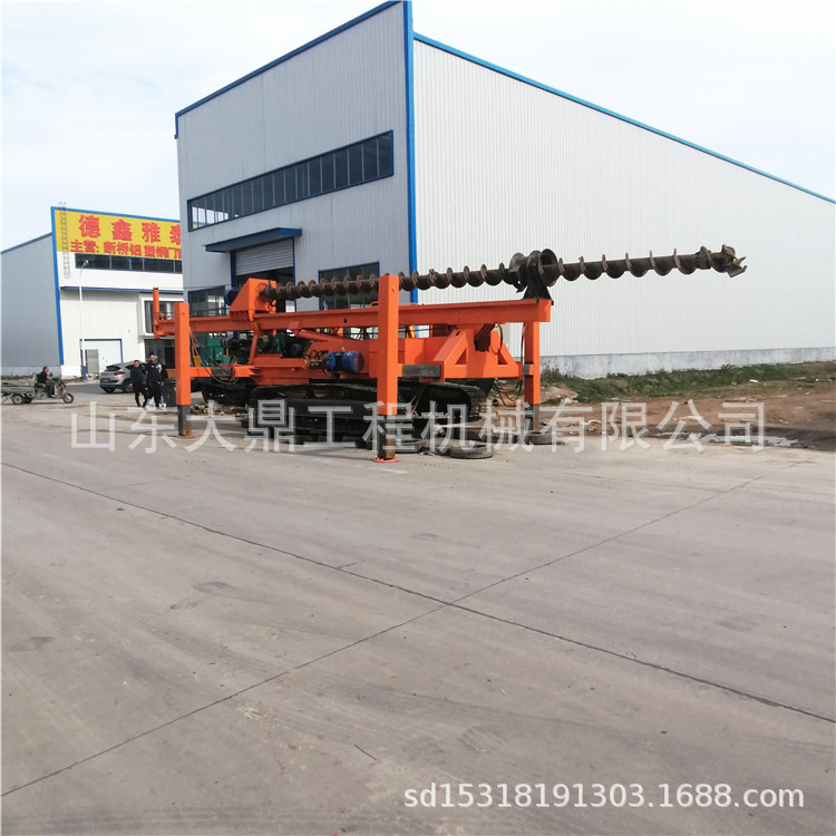 抗浮锚杆螺旋打桩机 360度旋转长螺旋打桩机 150型抗浮锚杆钻机