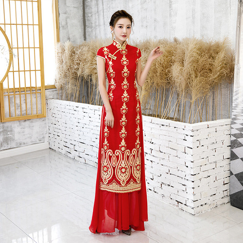 Chinese Dress Qipao for women Chinese cheongsam large dress style retro woman