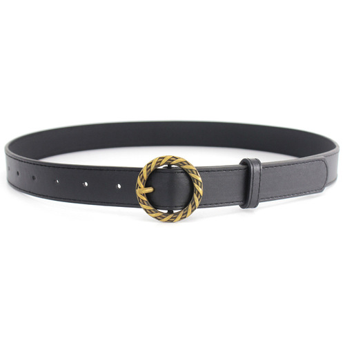 Bronze Japanese buckle retro decorative belt for women ins style versatile Korean jeans wide belt one piece drop shipping