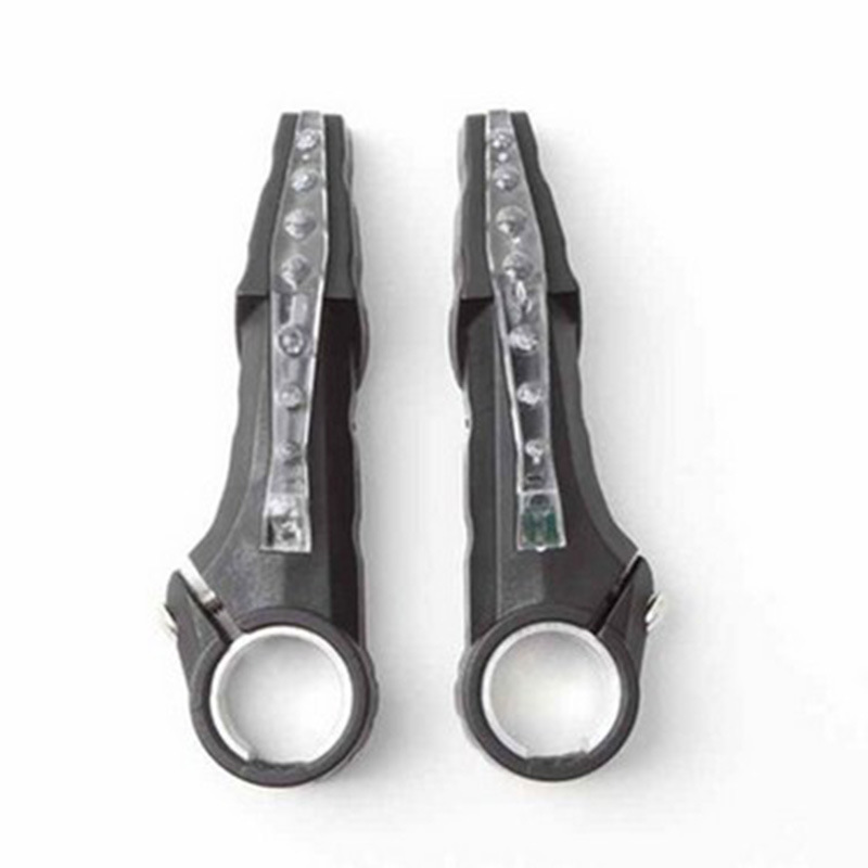 自行车牛角转向灯 山地车把灯 牛角副把死飞警示灯 135g