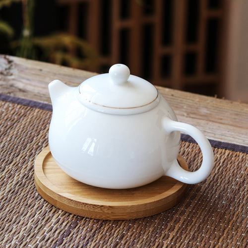 Kung Fu Tea Ceremony Tea Cup Bamboo Coaster Insulation Mat Bamboo Round Bowl Mat Placemat ins Wood Coaster LOGO Manufacturer