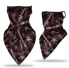 Earmuff Triangular Bandana Silk Mesh Eyelet Breathable Mask Neck Gaiter Outdoor Cycling Windproof Fishing Sun Protection Scarf