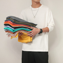 2022春秋季新款男士长袖T恤韩版潮流打底衫男装上衣卫衣ins体恤衫