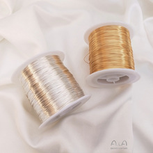 半斤大筒保色铜丝线14K金色银色软线手工铜线diy饰品绕线材料