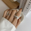 Tide, advanced fashionable ring, high-quality style, internet celebrity, 925 sample silver, on index finger