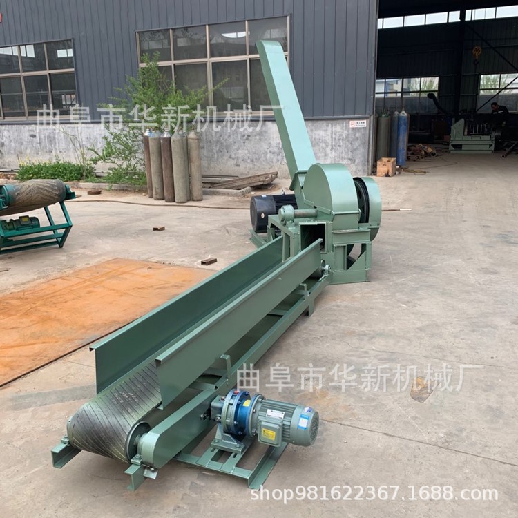 现货供应园林移动树枝削片机 木头削片粉碎机 自动进料木头切片机