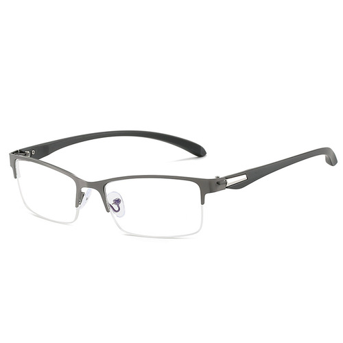 Business half-rim reading glasses for men, street vendor anti-blue light protective glasses, manufacturer of reading glasses