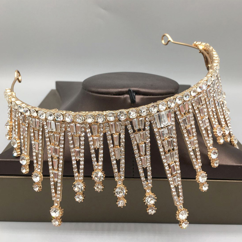 254g Weight Crown Hair Accessories Type 1 Piece Quantity Wedding, Engagement Occasion Alloy Material Crown Pattern All Seasons Season Women's Gender Plating Design Elegant, Modern Style Style Elegant Modern Style Women's Crown Alloy Plating Crown 3