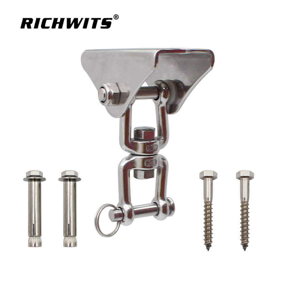 304不锈钢叉叉悬挂盘 吊床固定盘 拳击沙袋吊椅固定扣 秋千配件