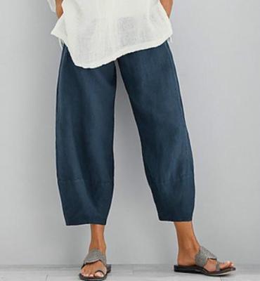 Women'S Gender Simple Style Style Women's Daily Simple Style Solid Color Ankle-length Wide Leg Pants