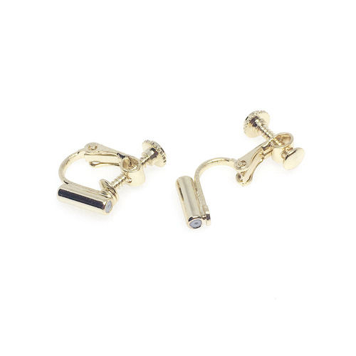 14k gold-filled color-protected screw ear clips without piercings diy ear jewelry accessories painless invisible ear clip converter