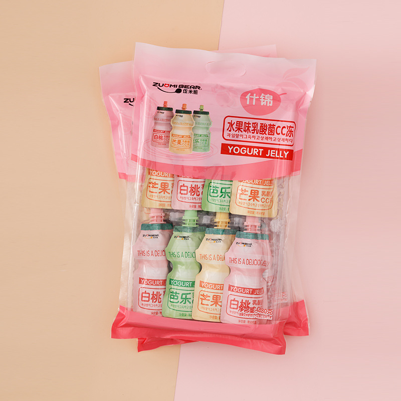 佐米熊乳酸菌吸吸凍芒果白桃芭樂味480g休閒食品廠家批發