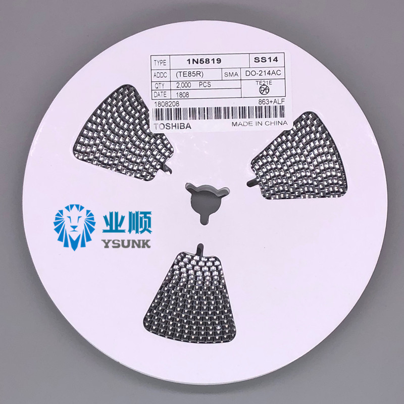 贴片肖特基二极管1N5819 SS14 SMA DO-214AC 1A 40V 全新环保现货