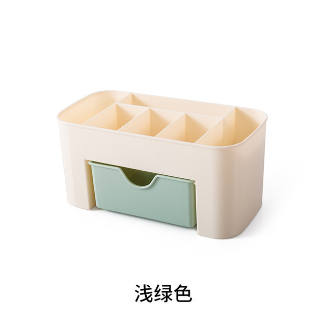 Caja de almacenamiento de cosméticos de escritorio lápiz labial rack tocador acrílico chica cuidado de la piel acabado cajón de almacenamiento de joyas