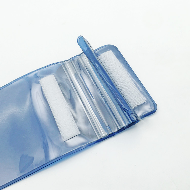 专产透明PVC手机防水袋 魔术贴防水手机套 手机挂脖袋外贸定