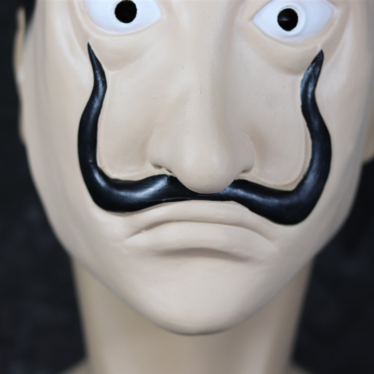 Dali látex máscara suave tarjeta casa Salvador Dali Halloween rendimiento apoyos fábrica suministro directo