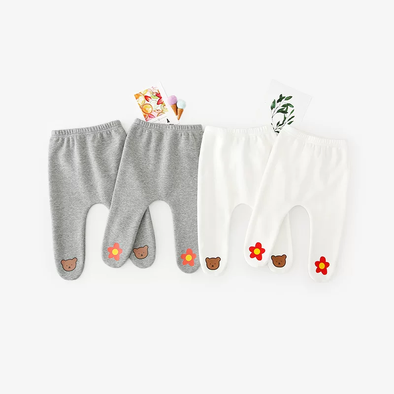 Winter children's warm tights, fashionable cartoon leggings