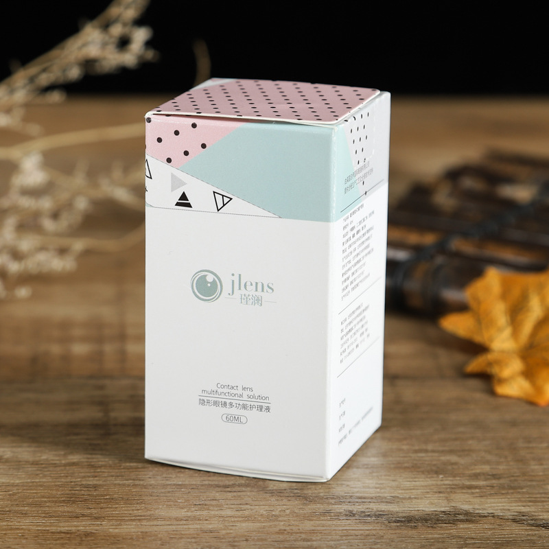 工厂定制隐形眼镜包装盒彩印玩具折叠彩盒化妆品纸盒定做批发