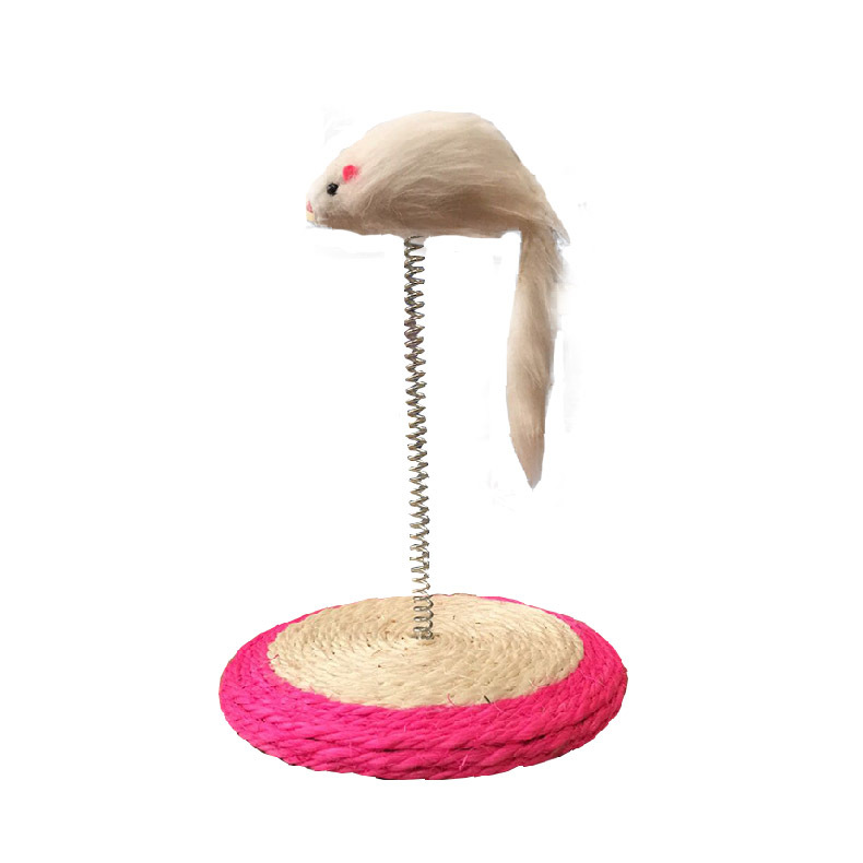 고양이 스크래치 보드 봄 피부 마우스 작은 대마 고양이 테이블 이중 목적 고양이 발톱 연삭 장난감