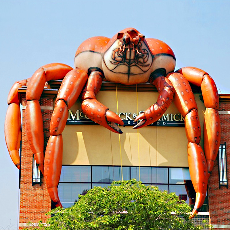 充气卡通螃蟹造型 充气模型仿真模型充气仿真