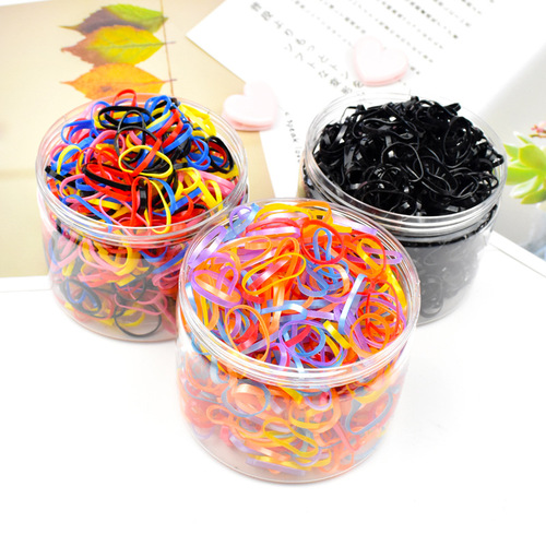 Children's hair rope disposable rubber band for girls and babies, strong pull, boxed small hair tie, no damage to hair, hair rope wholesale