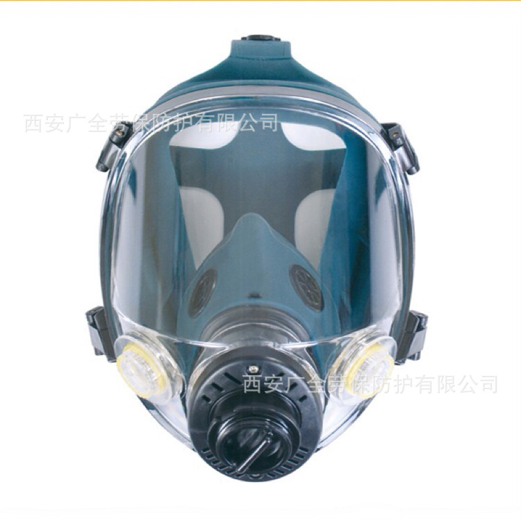 一护CMA大视野防毒面具 消防喷漆化工高密封防雾气硅胶防尘毒面罩