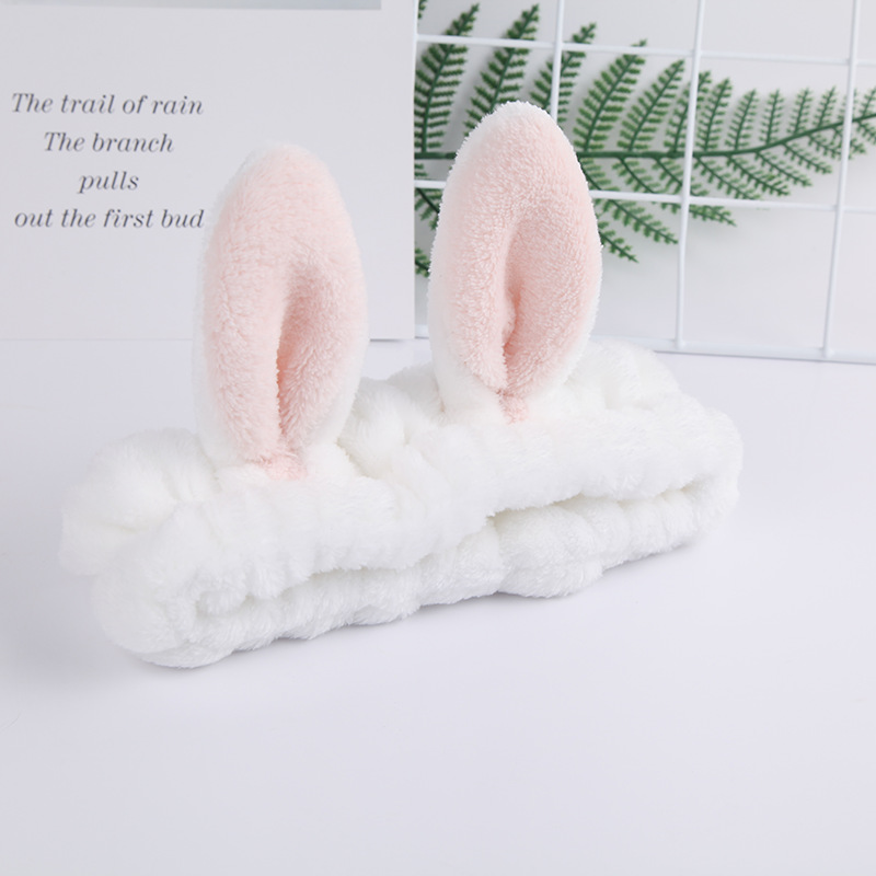 化妆束发带韩国洗脸兔耳朵发带