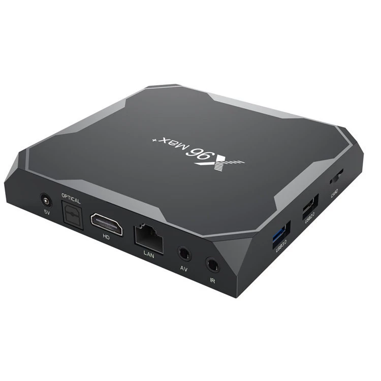 X96 MAX+ S905X3 набор ТВ-приставки — топ-бокс 4G/64G Android 9.0, сетевой модуль 100MM, двухдиапазонный высокоразрешающий плеер