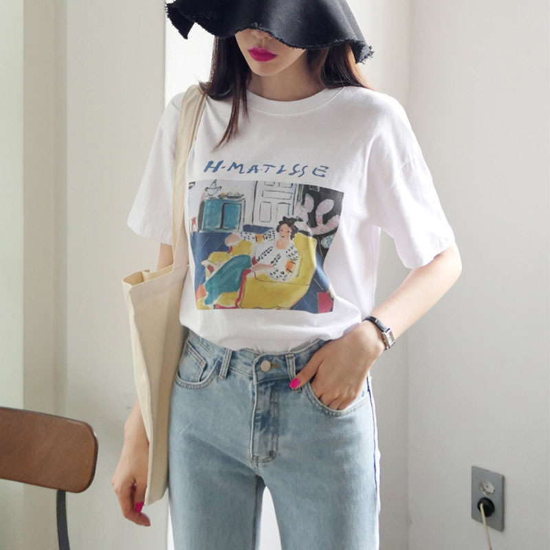 T-shirt femme CHANG XIA JIU en Polyester - Ref 3433959 Image 2
