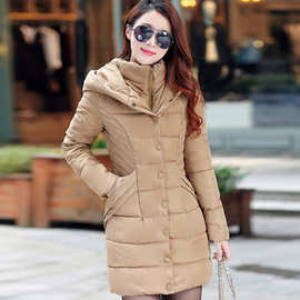 2020韩版收腰大码冬季新款显瘦羽绒棉服女中长款厂家直销