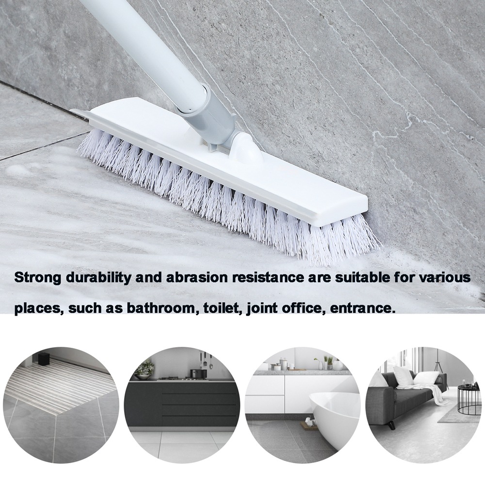 Long Handle Floor Scrub Brush Stiff Bristles Brush Tile Deck Cleaning