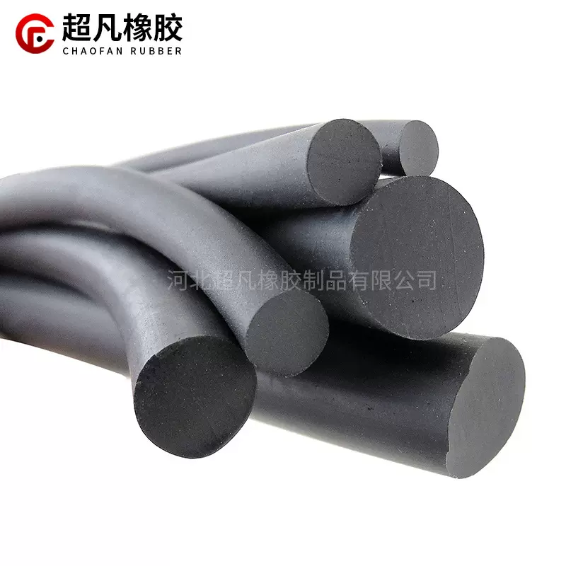 黑色橡胶棒实心绝缘棒减震棒缓冲棒减震丁腈圆柱橡胶
