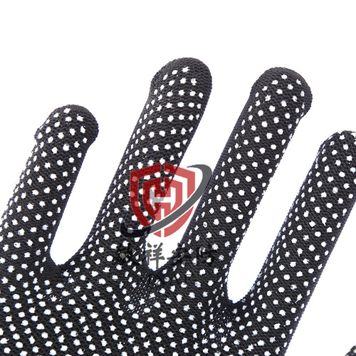 Thirteen-needle nylon gloves blank dot plastic dot bead glove core white women's breathable non-slip thin work tea picking labor protection