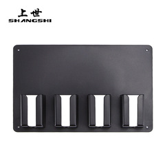 Hairdressing tool wall-mounted storage rack with comb and clip holder, hair clip organizer shelf