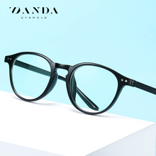 新款tr90防蓝光眼镜2318男女士复古平光镜跨境圆框素颜电脑护目镜