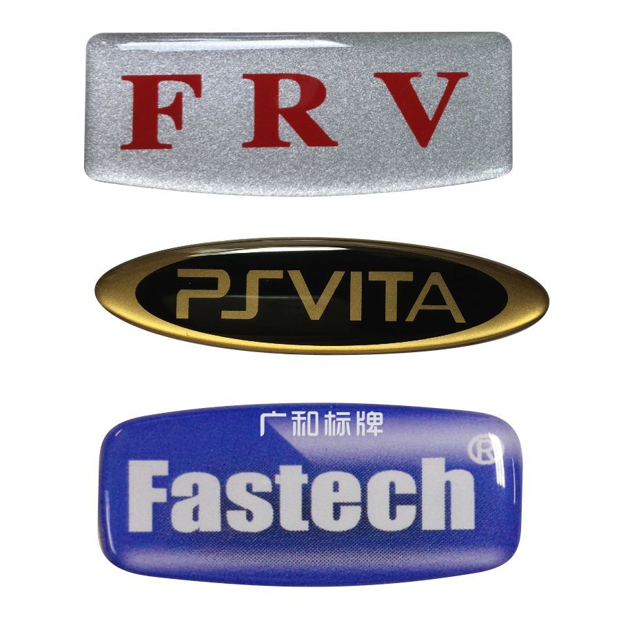 供应彩色水晶滴胶铭牌印刷不干胶滴胶标牌丝印滴塑PVC铭板价格低