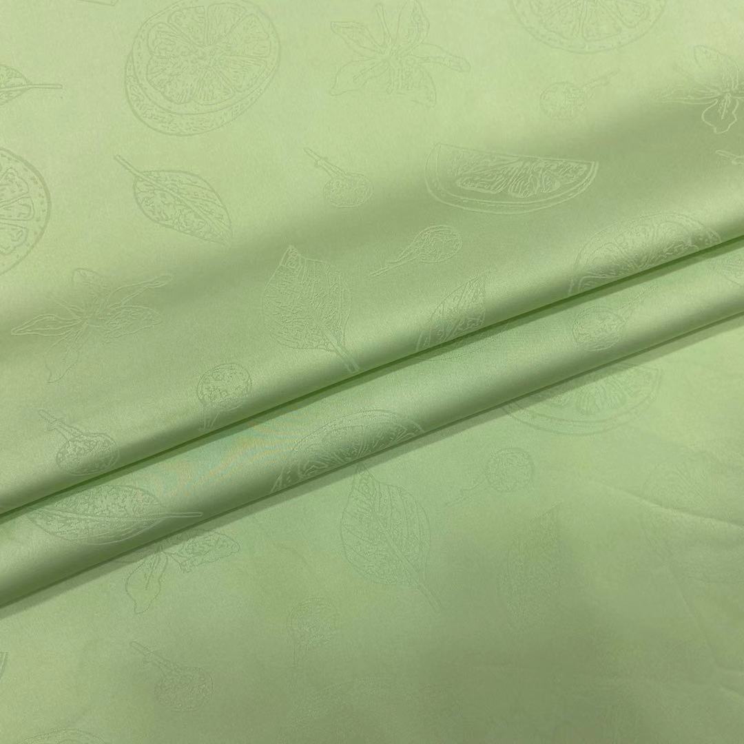 ins新品梭织涤纶几何提花面料女装连衣裙吊带衫睡衣古装汉服现货