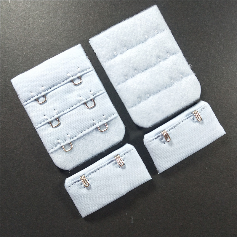 厂家定制内衣辅料锦纶三排两扣3.8cm文胸配件胸围调节背扣|ru