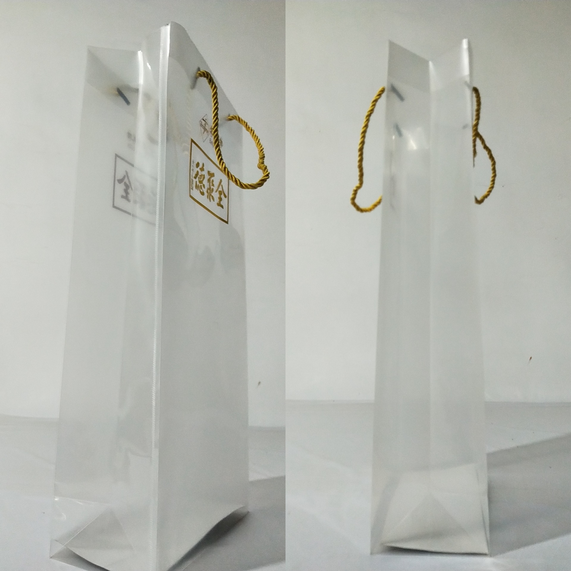 PP超透高清烫金手提袋pet烤鸭礼品袋食品级食品袋食品级安全